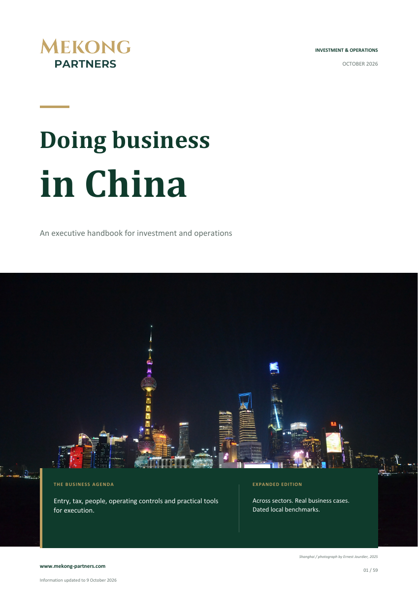 Doing Business in China, October 2026, original report cover