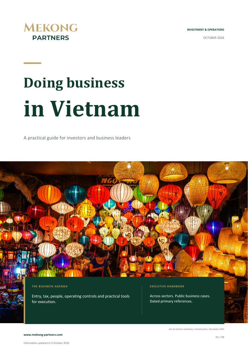 Doing Business in Vietnam, October 2026, original front cover