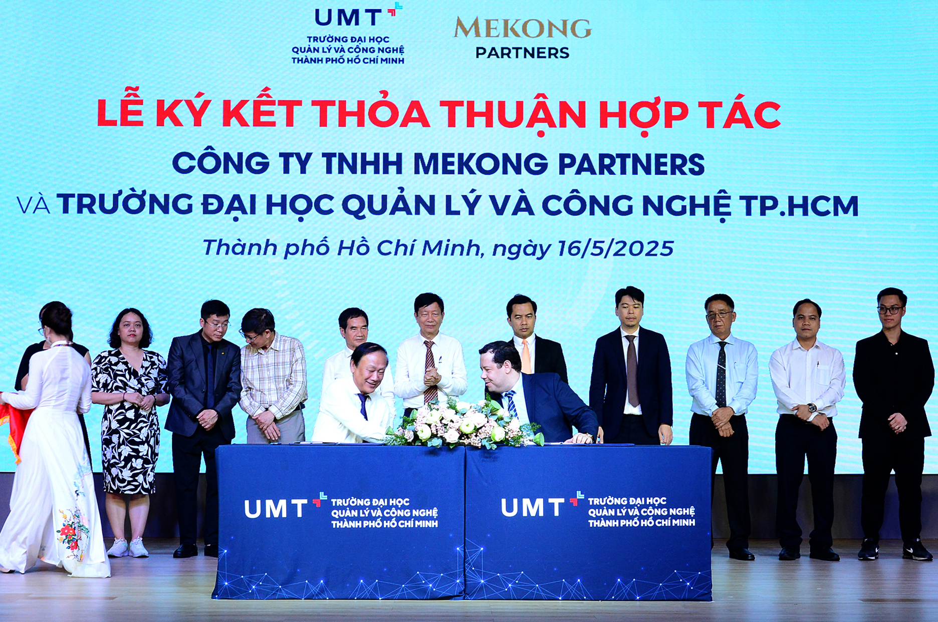 Mickaël Driol at the signing of the cooperation agreement between Mekong Partners and UMT, Ho Chi Minh City, 16 May 2025