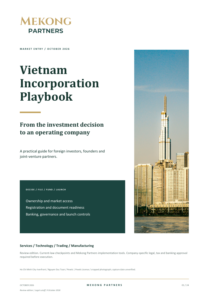 Vietnam Incorporation Playbook, October 2026, original report cover